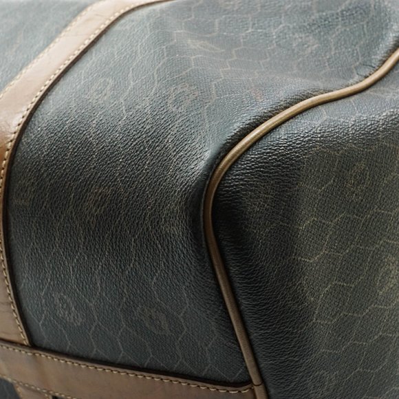 Auth Christian Dior Hand Bag Pvc Dark #15989C12 - Picture 12 of 14